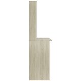  Radni stol s policama boja hrasta sonome 110x45x157 cm iverica | shoptok.hr