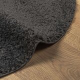  Košata preproga moderna antracit Ø 120 cm | Shoptok.si