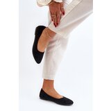 EVENTO PE1 Black Women's Suede Ballerina Flats Kommia | Shoptok.si