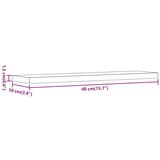 vidaXL Stenske police 4 kosi artisan hrast 40x10x1,5 cm inženirski les | Shoptok.si