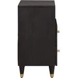  Noćni ormar s ladicama Crna 50 x 33 x 62 cm Čvrsto drvo manga | Eponuda.com