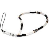 Guess GUSTBOHP zapestnica / obesek za telefon - Heishi Beads črno bel Cene