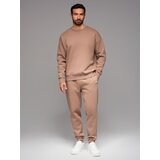 Ombre Classic unisex sweatpants with ribbed cuffs - brown | ePonuda.com