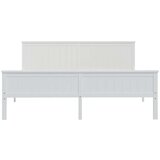  Posteljni okvir bel iz trdne borovine 200x200 cm, (20644578) | Shoptok.si