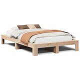 Maison Chic Posteljni okvir - Dvoposteljna postelja - Zakonska postelja brez vzmetnice 120x200 cm trdna borovina-J10566, (21775879) | Shoptok.si