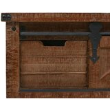 vidaXL Konzolni stol od masivne jelovine 131 x 35,5 x 75 cm smeđi | shoptok.hr