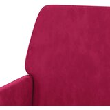 Fotelja crvena boja vina 62 x 79 x 79 cm baršunasta | shoptok.hr