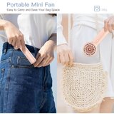 Venisymlis Prenosni Mini Usb Ročni Ventilator S 3 Nastavljivimi Hitrostmi, Primeren Za Notranjo In Zunanjo Uporabo, (22070427) | Shoptok.si