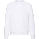 Fruit Of The Loom Biała bluza męska Raglan Sweat | Shoptok.si