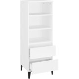  Visoka komoda bijela 40 x 36 x 110 cm od konstruiranog drva | Eponuda.com