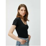 Koton T-Shirt - Black - Regular fit Cene