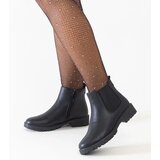 Gemre Black classic casual eco-leather ankle boots Salara | Shoptok.si