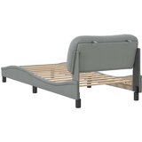  Okvir za krevet s uzglavljem svjetlosivi 90x190 cm od tkanine | shoptok.hr