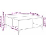  Kava Stol Umjetnički hrast 80 x 80 x 36,5 cm Konstruirano drvo | shoptok.hr