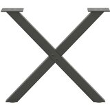  Noge za stolić u obliku slova X 2 kom antracit 50x(42-43) cm | shoptok.hr
