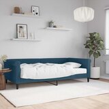  Dnevni krevet s madracem plavi 100 x 200 cm baršunasti | shoptok.hr