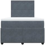  Krevet box spring s madracem tamnosivi 120 x 190 cm baršun | shoptok.hr