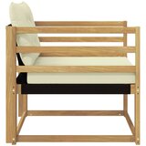  Set vanjskih sofa Čvrsto drvo akacije i Textilene Bijela | Eponuda.com