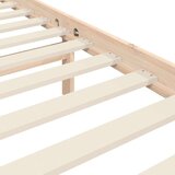 vidaXL Okvir kreveta s uzglavljem 120 x 200 cm od masivnog drva | shoptok.hr