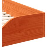  Konstrukcija postelje Voskast rjav 100 x 210 cm, (5000128345) | Shoptok.si