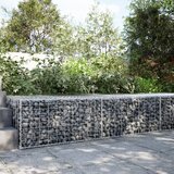 vidaXL Gabionska košara s poklopcem 200x100x50 cm pocinčano željezo | shoptok.hr