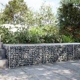 vidaXL Gabionska košara s pokrovom 200x100x50 cm pocinkano železo Cene