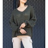  Green V-neck sweater Gista | shoptok.hr