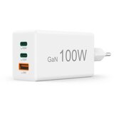 Hama polnilec 201997, 100 W, PD, QC, GaN, 2x USB-C, 1x USB-A | Shoptok.si