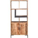 MID.YOU REGAL 88/192/40 cm naravne barve, črna | Shoptok.si