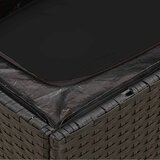  Vrtna sofa s jastucima za 3 osobe, crna, poliratan | shoptok.hr