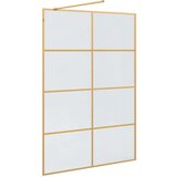  Zid za walk-in tuš Zlatno 140 x 195 cm Staklo otporno na udarce | shoptok.hr