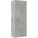 Ormarić za pohranu boja betona 70x42,5x225 cm konstruirano drvo | shoptok.hr