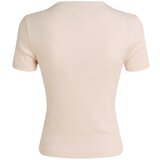 Calvin Klein Jeans Majica bež / puder / črna | Shoptok.si