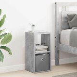  Nočna omarica Betonsko siva 25,5 x 22 x 49,5 cm Konstruiran les, (5000233665) | Shoptok.si