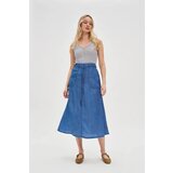 Marisse Women's Skirt L-Sc-4608 Blue Cene