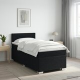  Boxspring krevet s madracem Crna 90 x 190 cm Tkanina | shoptok.hr