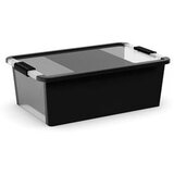 Kis Crna plastična kutija za pohranu s poklopcem 55x35x19 cm Bi-Box M – Cijene