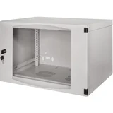 19 wall mount rack 6U 540 x 450 mm, disassembled, W06F64G