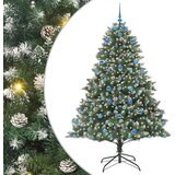 vidaXL Umjetno božićno drvce s stalakom Zelena 140 x 140 x 210 cm | shoptok.hr