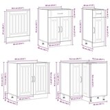  11-dijelni set kuhinjskih elemenata "Lucca" izrađeno drvo | shoptok.hr
