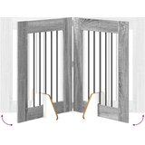  Vrata za pse s postoljem 2 pcs Siva sonoma 60 x 80 cm | shoptok.hr