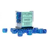 Chessex kockice - gemini - luminary - blue-blue & light blue - dice block 12mm (36) cene