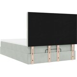  Otomanski krevet s madracima svijetlosivi 140x190 cm baršunasti | shoptok.hr
