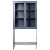 Venture Home vitrina Misha 35 × 150 × 75 cm, siva | shoptok.hr