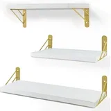 3x lesena stenska polica - 43×16×7,5 cm