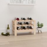 vidaXL Stalak za vino 61,5x30x42 cm od masivne borovine Cijene