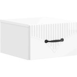  Stenski nočni omarici 2 pcs Bela visok sijaj 34,5 x 33 x 20 cm, (5000209474) | Shoptok.si