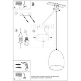 Keramička Keramična viseča svetilka FLAWIUSZ, (21348167) | Shoptok.si