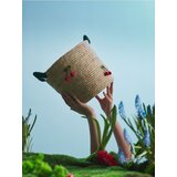 Sinsay Pletena košara za pohranu s ručkama i motivom trešanja | shoptok.hr