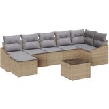  Set od 8 dijelova vrtnog namještaja s jastucom crni poli ratan | shoptok.hr